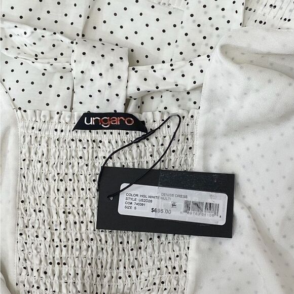 Ungaro Polka Dot Tie Back dress size S - Picture 9 of 10
